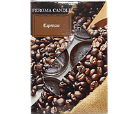 Набор из 6 шт чайных свечек TM Feroma Candle. Запах Espresso Cofee