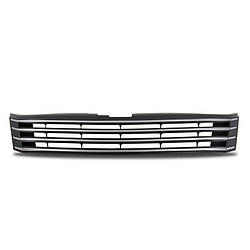 Решітка радіатора VW Passat B7 чорна з хром смужками