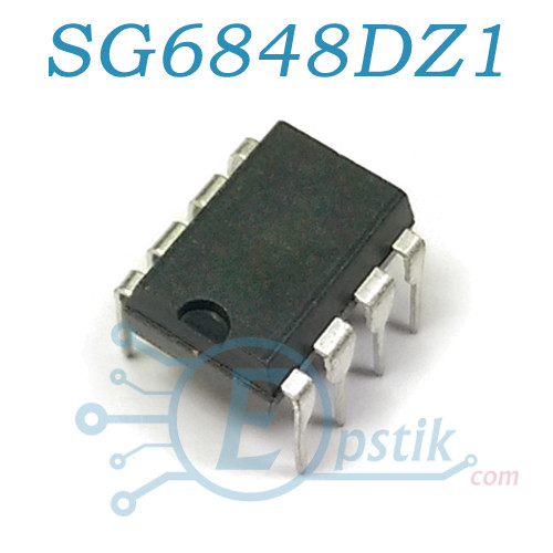 SG6848DZ1, економний ШІМ контролер для flyback перетворювачів, 70 кГц, DIP8