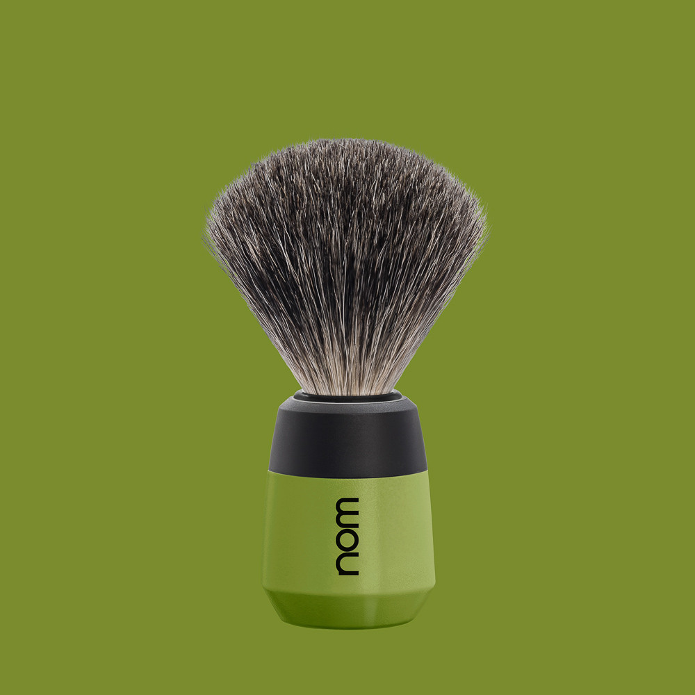 Помазок Muehle Nom Max Shaving Brush Pure Badger Olive борсук