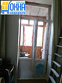 Балконні двері з фрамугою Windom, Київ вул. Костянтинівська 4