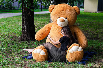 М'яка іграшка Ведмедик Ветлі 300 см Красива м'яка іграшка Великий плюшевий ведмедик Подарунок для дівчини