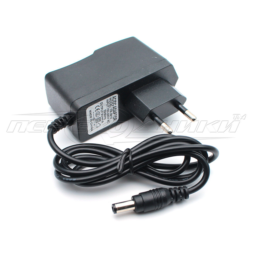 Імпульсний блок живлення 9 V 1 A (9 Вт), штекер 5.5х2.5 мм, 0.9 м