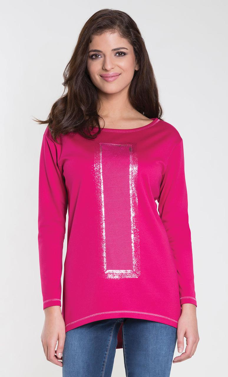 Жіноча трикотажна туніка Harper Zaps кольору фуксії. Розмір М, фото 1