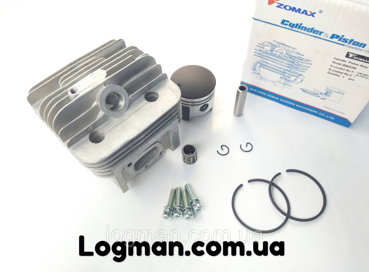 Циліндр із поршнем на бензокосу Zomax 5302, 5303 (Zomax ZMG) на мотокосу Зомакс