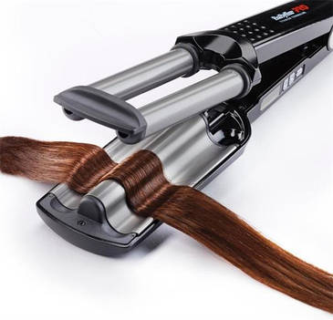 Плойка для волосся потрійна BaByliss PRO BAB2269TTE Triple Barrel Waver 19 мм, фото 2