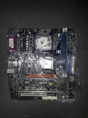 Мат. плата EliteGroup P4M800-M7 LGA775 AGP+SVGA+LAN SATA RAID MicroATX 2DDR, фото 2
