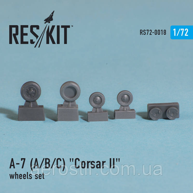 LTV A-7 "Corsair II" (A/B/C/E) wheels set 1/72 RES/KIT 72-0018