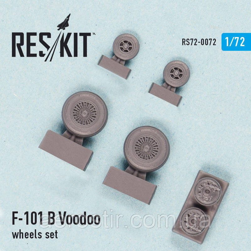 McDonnell F-101 (B) Voodoo wheels set 1/72 RES/KIT 72-0072