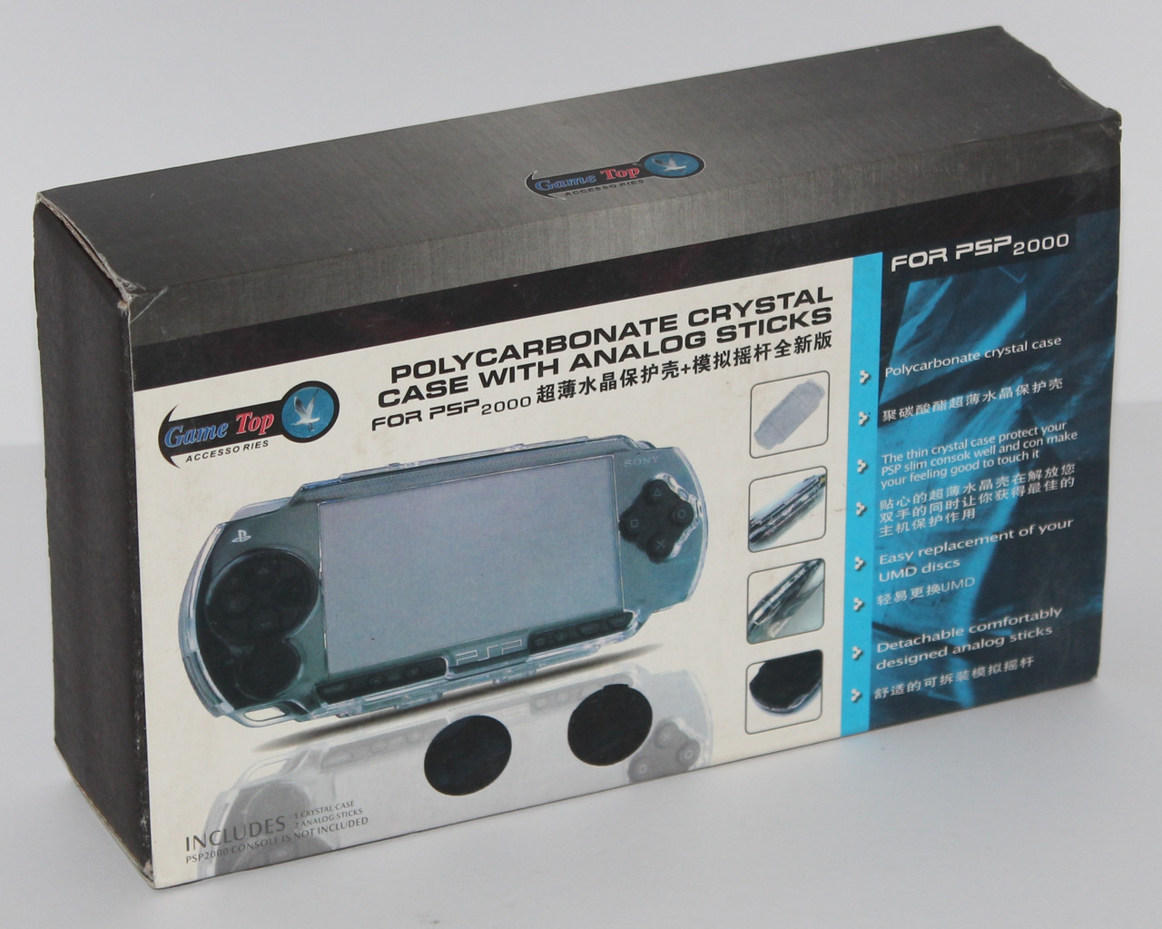 Чехол Polycarbonate Crystal Case with Analog Sticks for PSP 2000/Slim коробка примята - фото 1 - id-p59528966