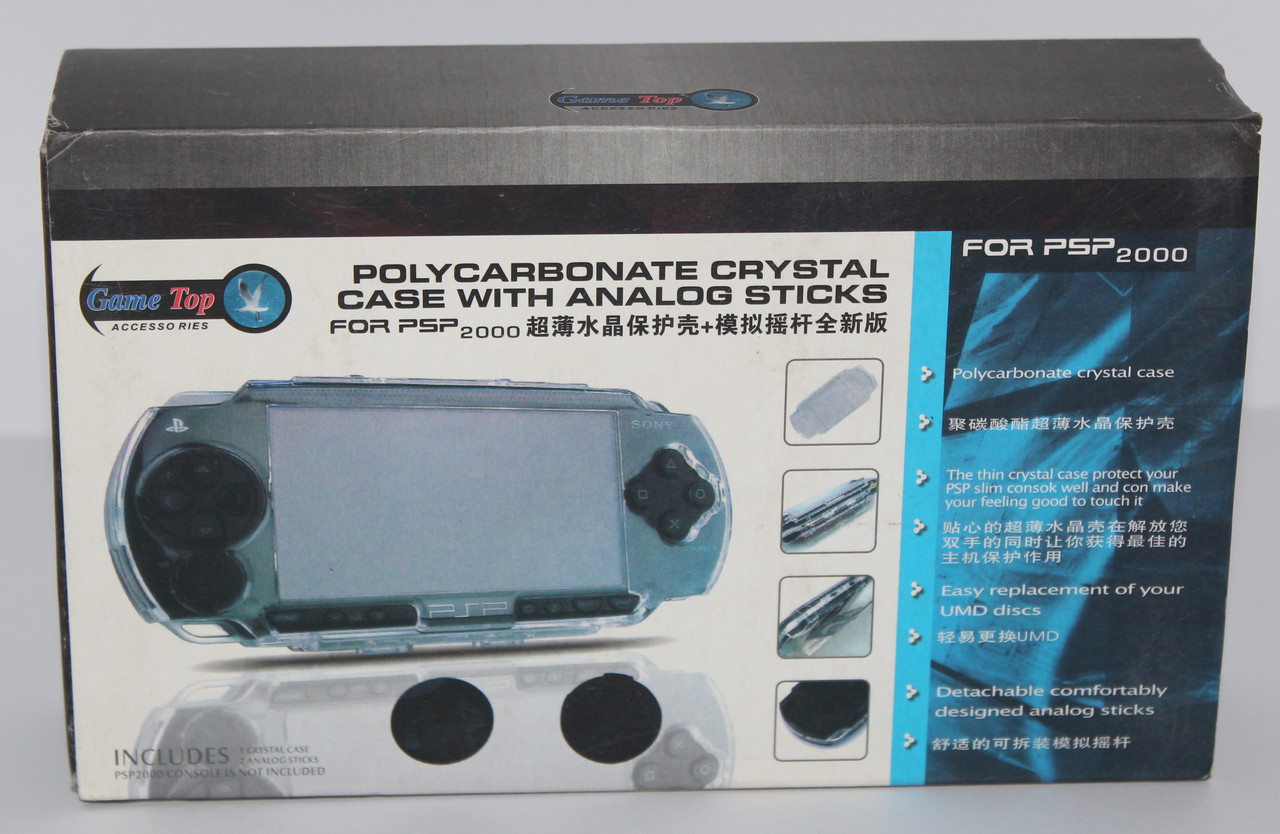 Чехол Polycarbonate Crystal Case with Analog Sticks for PSP 2000/Slim коробка примята - фото 2 - id-p59528966