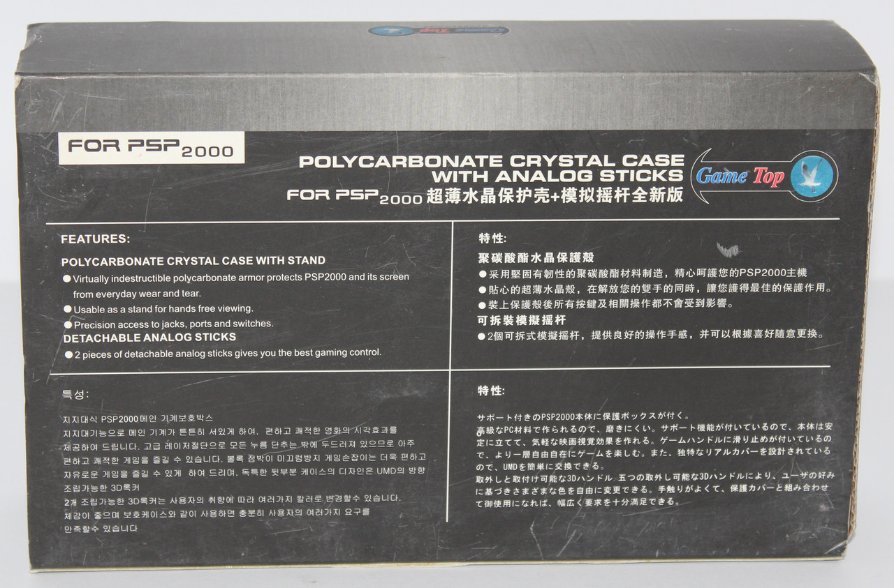 Чехол Polycarbonate Crystal Case with Analog Sticks for PSP 2000/Slim коробка примята - фото 3 - id-p59528966