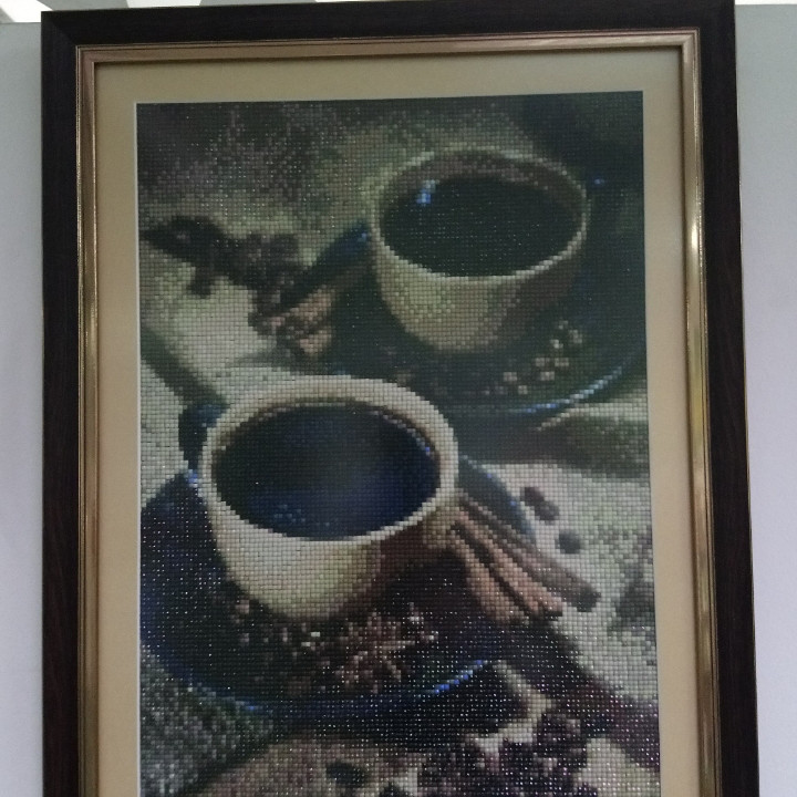 Картина Алмазна мозаїка "Ранкова кава"