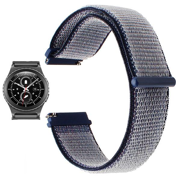Нейлоновий ремінець Primo для годин Samsung Gear S2 Classic SM-R732 / RM-735 - Navy Blue