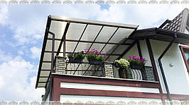 Навіси з полікарбонату для терас і балконів