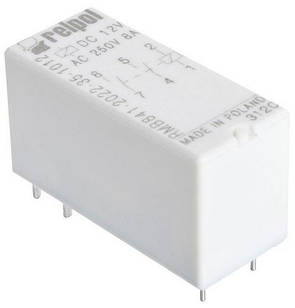 Проміжне реле RMB841 8 Ампер 2 НО, 3 V-стоянки.