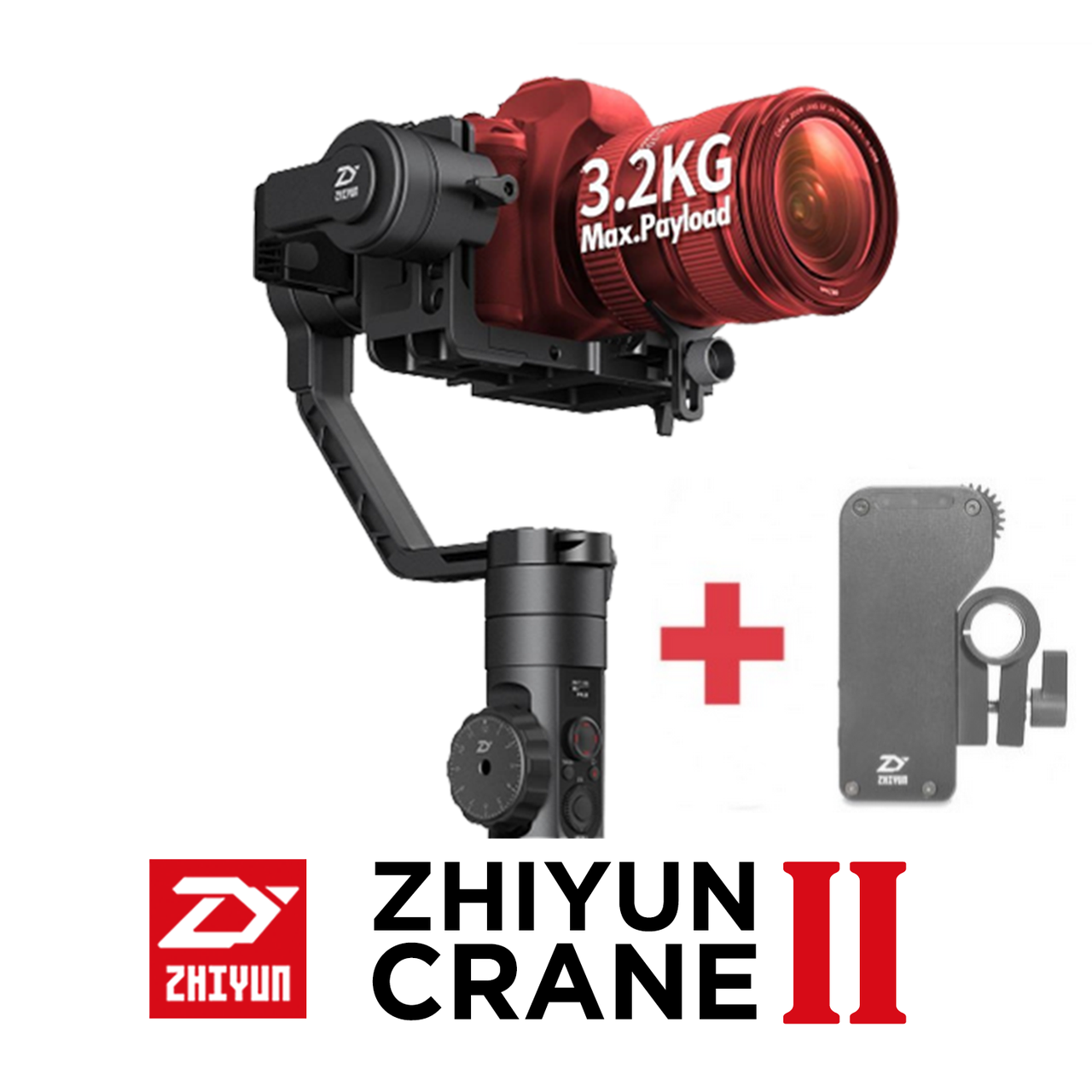 Zhiyun Crane 2 / Стабілізатор Трьохосьовий для фотокамери до 3.2 кг + Механічний Follow Focus /