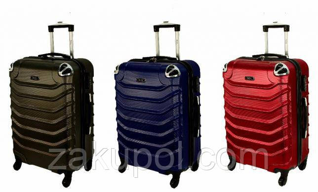 Дорожня валіза RGL 730 полікарбонат із висувною ручкою на колесах Бордова, Велика