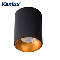 Декоративный потолочный светильник Kanlux RITI GU10 85x110 черно-золотой, алюминий