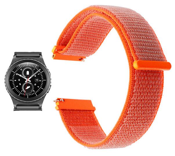 Нейлоновий ремінець Primo для годин Samsung Gear S2 Classic SM-R732 / RM-735 - Orange