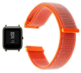 Нейлоновий ремінець Primo для годинника Xiaomi Huami Amazfit Bip / Amazfit GTS - Orange