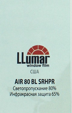 Атермальная плёнка LLumar AIR 80 BL 0.91 m - фото 6 - id-p59565024