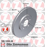 Гальмівний диск передній Zimmermann для Octavia TOUR 1.8 T