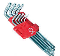 Набор Г-образных ключей TORX 9 ед. T10-T50 Cr-V Big Intertool HT-0606