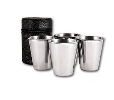 Набір чарок з 4 штук, похідного плану + чохол