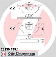 Гальмівні колодки передні Zimmermann для Octavia TOUR 1.6, 2.0, 1.9 TDI