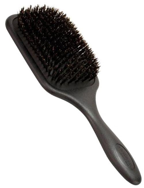 Denman Paddle Hairbrush Natural Boar Bristle. Щітка для волосся з натуральною щетиною.
