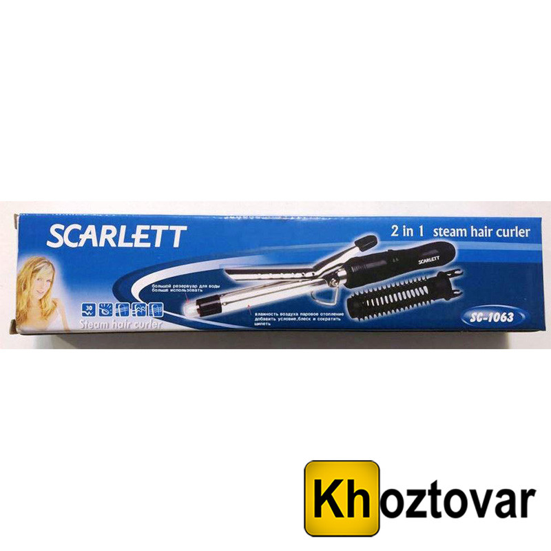 Випрямляч для волосся Scarlett sc-1063 Steam Hair Curler, фото 1