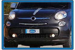 Хром накладки на решітку (popstar, неірж.) Fiat 500/500L  (Фіат)