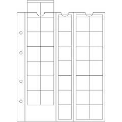 Аркуш до альбому Leuchtturm, OPTIMA для монет до 27 мм