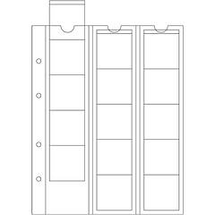 Аркуш до альбому Leuchtturm OPTIMA для монет до 42 мм