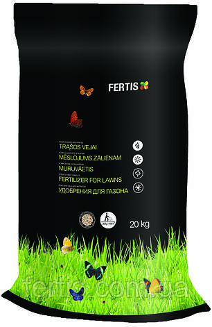 Весняне добриво для газону Fertis без нітратів Fertis 20 кг, фото 1