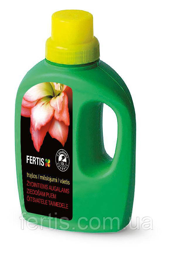 Рідке добриво для квітучих кімнатних рослин Fertis без хлору 0,25 л