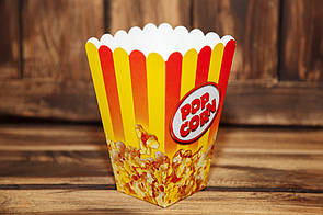 Коробочка для попкорну 1.5 л. (червоно-жовта)