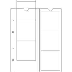 Аркуш до альбому Leuchtturm, OPTIMA для монет до 65 мм