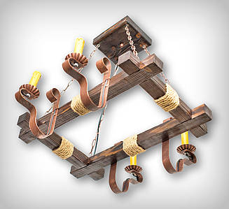 Люстра подвесная 0614 Квадро свеча