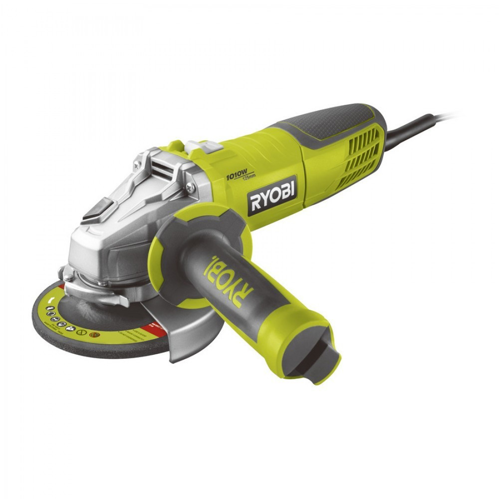 Машина кутова шліфувальна електрична RYOBI RAG1010-125SF, фото 1