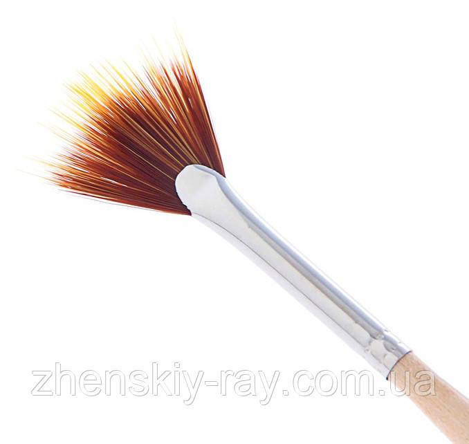 Пензель віяловий із дерев'яною ручкою