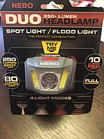 Налобний ліхтар Nebo DUO 250+ Lumen, фото 2