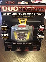 Налобний ліхтар Nebo DUO 250+ Lumen, фото 3