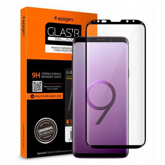 Захисне скло Spigen для Samsung S9 Full Cover, Black (592GL22820)