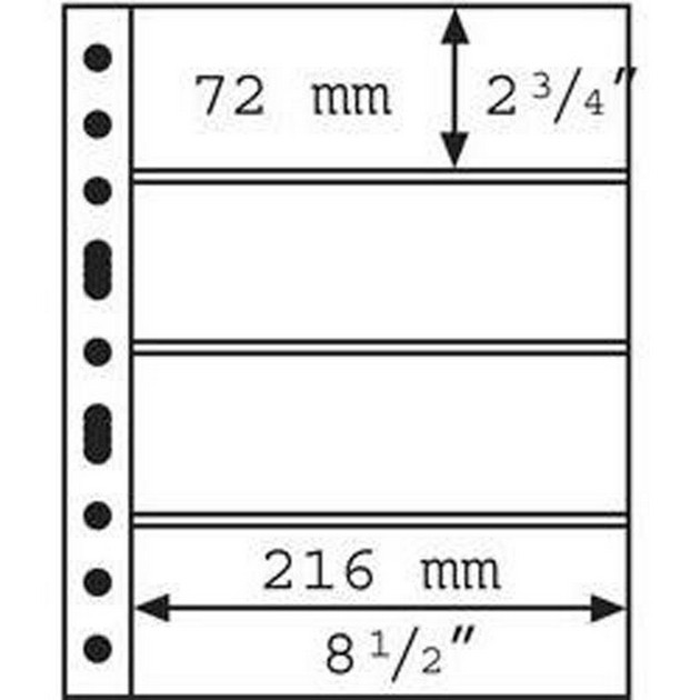 Аркуш до альбому Leuchtturm, GRANDE, для банкнот, 4С