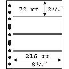 Лист до альбому Leuchtturm, GRANDE, для банкнот, 4С