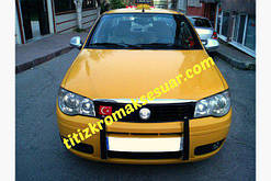 Хром Крайка капота Fiat Albea 2002+   (Фіат)