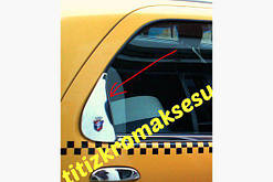 Хром трикутник на скло Fiat Albea 2002+   (Фіат)