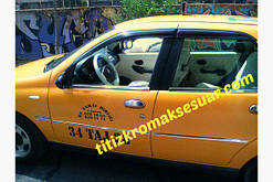 Хром молдинг дверний Fiat Albea 2002+   (Фіат)